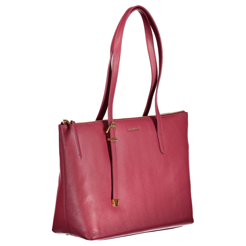 Coccinelle Red Leather Handbag - Luksusmuotia Coccinelle - Tutustu YVES JAVANNI® 