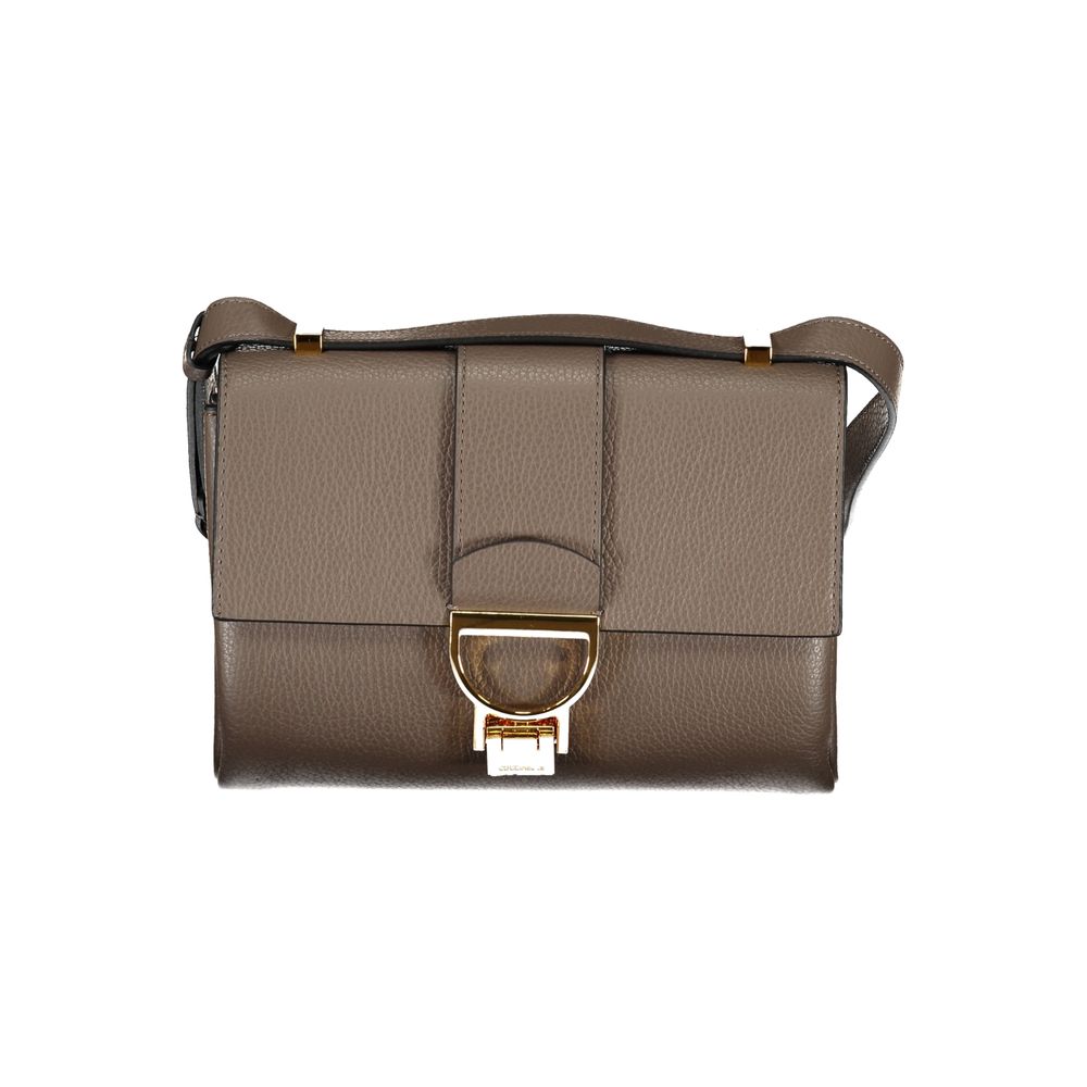 Coccinelle Brown Leather Handbag - Luksusmuotia Coccinelle - Tutustu YVES JAVANNI® 