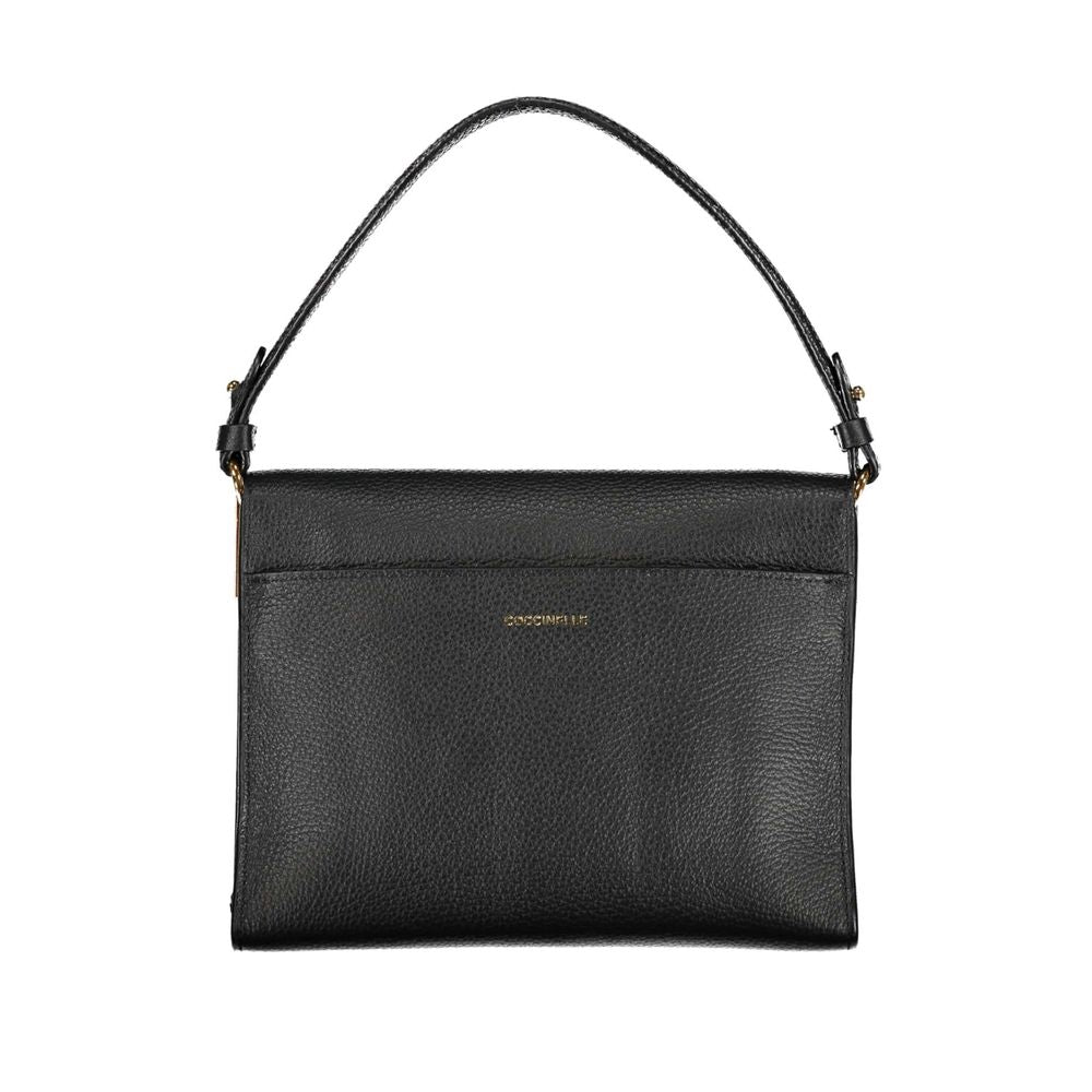 Coccinelle Black Leather Handbag - Luksusmuotia Coccinelle - Tutustu YVES JAVANNI® 