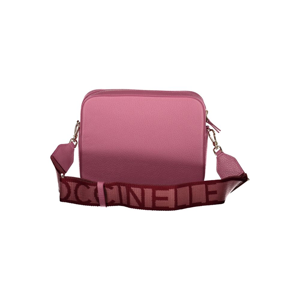 Coccinelle Pink Leather Handbag - Luksusmuotia Coccinelle - Tutustu YVES JAVANNI® 