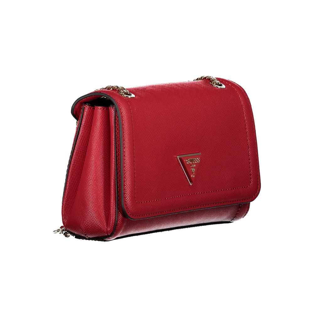 Guess Red Polyethylene Handbag - Luksusmuotia Guess Jeans - Tutustu YVES JAVANNI® 