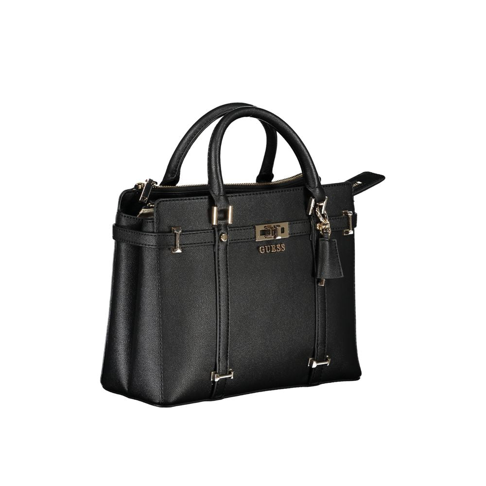 Guess Jeans Black Polyethylene Handbag - Luksusmuotia Guess Jeans - Tutustu YVES JAVANNI® 