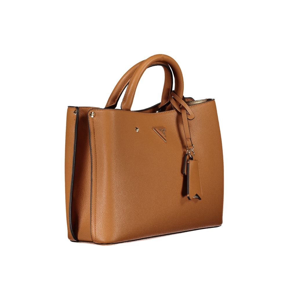 Guess Jeans Brown Polyethylene Handbag - Luksusmuotia Guess Jeans - Tutustu YVES JAVANNI® 