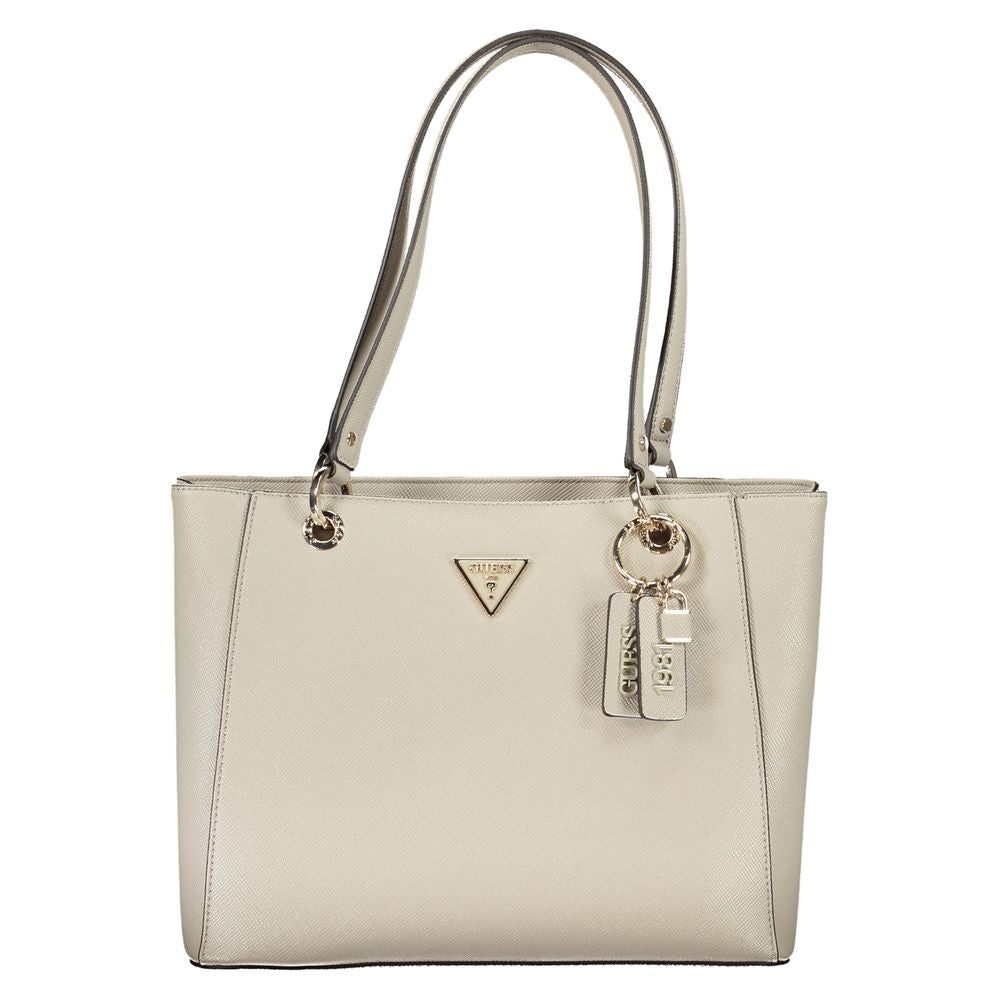 Guess Beige Polyethylene Handbag - Luksusmuotia Guess Jeans - Tutustu YVES JAVANNI® 