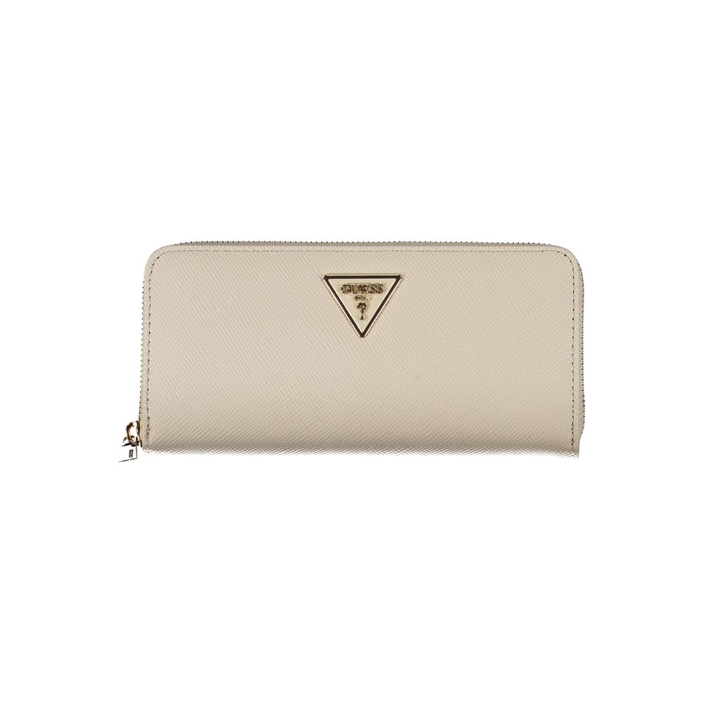 Guess Beige Polyethylene Wallet - Luksusmuotia Guess Jeans - Tutustu YVES JAVANNI® 