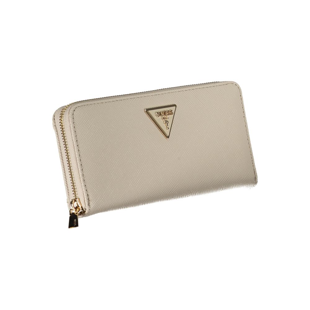 Guess Beige Polyethylene Wallet - Luksusmuotia Guess Jeans - Tutustu YVES JAVANNI® 