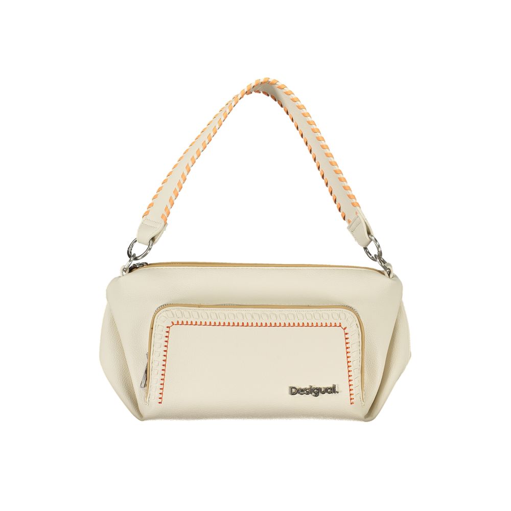 Desigual White Polyethylene Handbag - Luksusmuotia Desigual - Tutustu YVES JAVANNI® 