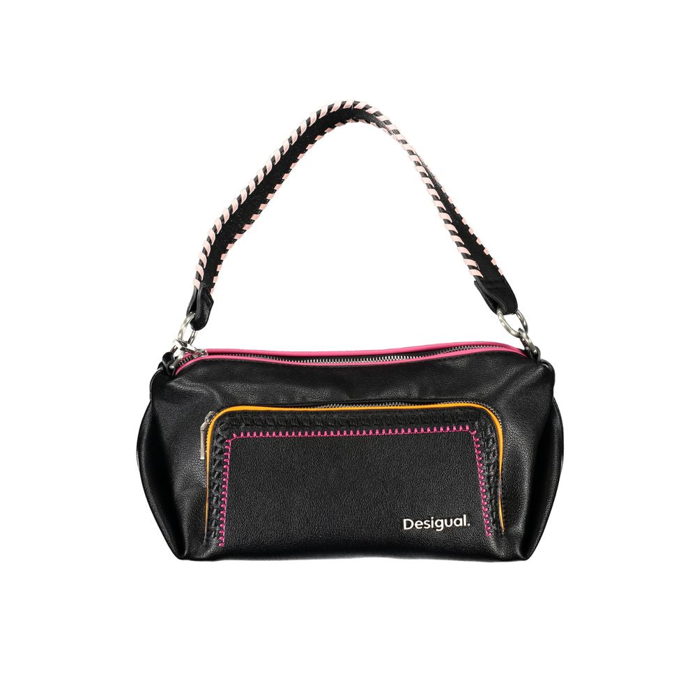 Desigual Black Polyethylene Handbag - Luksusmuotia Desigual - Tutustu YVES JAVANNI® 