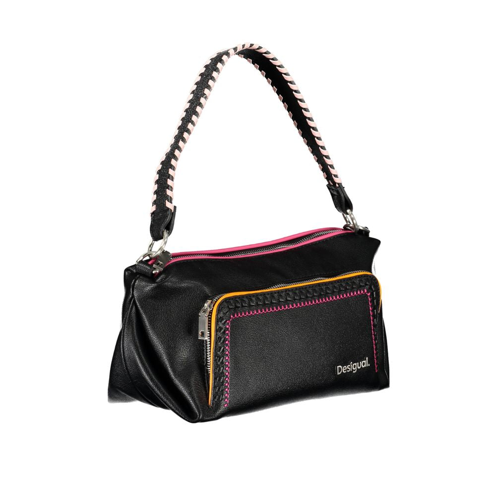 Desigual Black Polyethylene Handbag - Luksusmuotia Desigual - Tutustu YVES JAVANNI® 