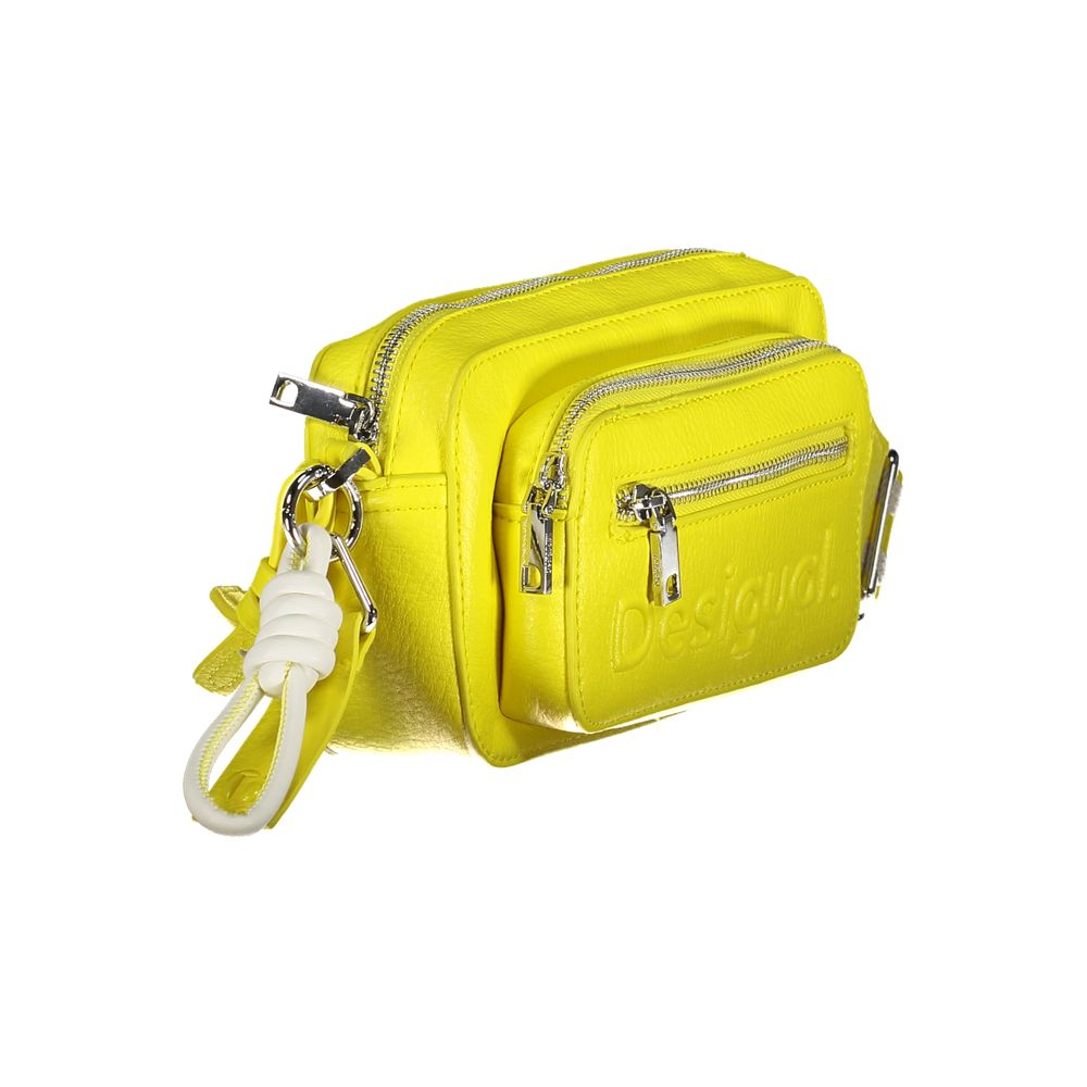 Desigual Yellow Polyethylene Handbag - Luksusmuotia Desigual - Tutustu YVES JAVANNI® 