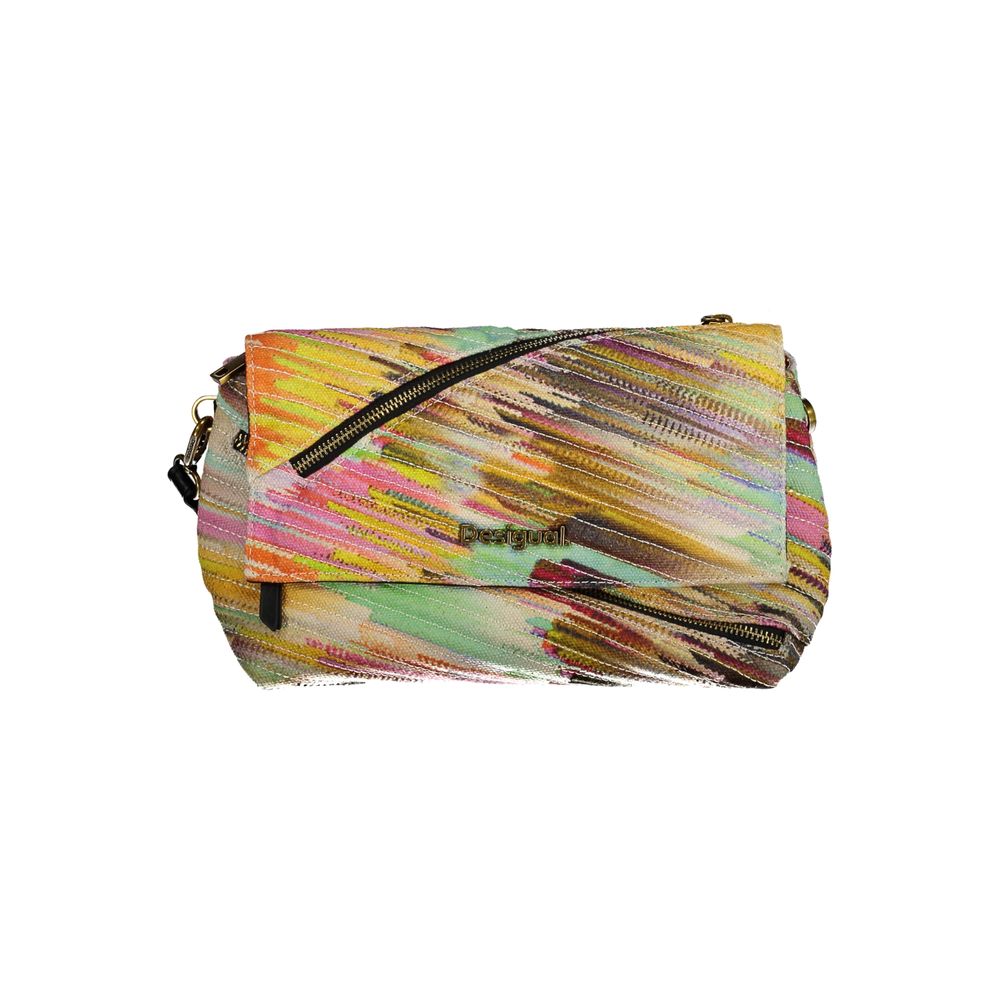 Desigual Yellow Polyester Handbag - Luksusmuotia Desigual - Tutustu YVES JAVANNI® 