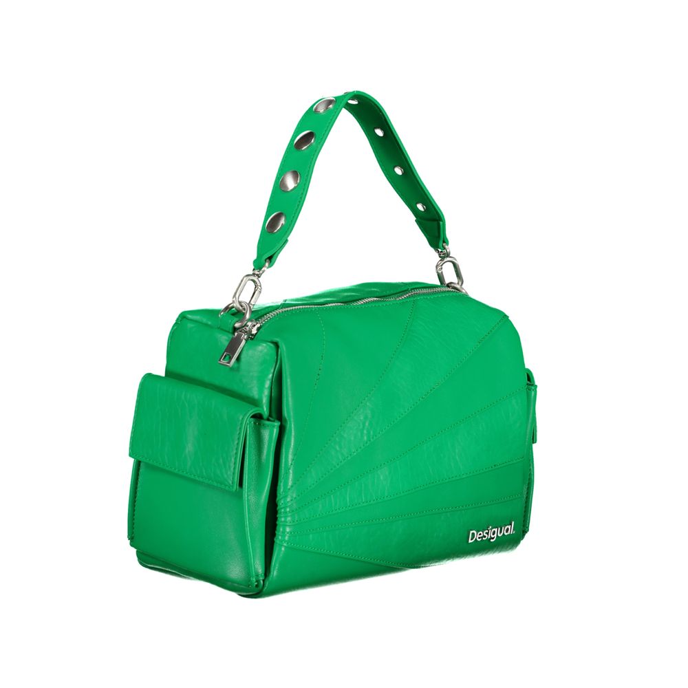 Desigual Green Polyethylene Handbag - Luksusmuotia Desigual - Tutustu YVES JAVANNI® 