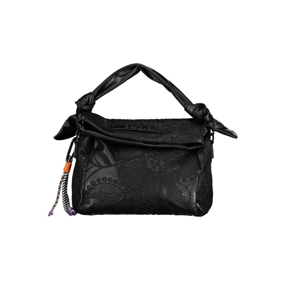 Desigual Black Polyethylene Handbag - Luksusmuotia Desigual - Tutustu YVES JAVANNI® 