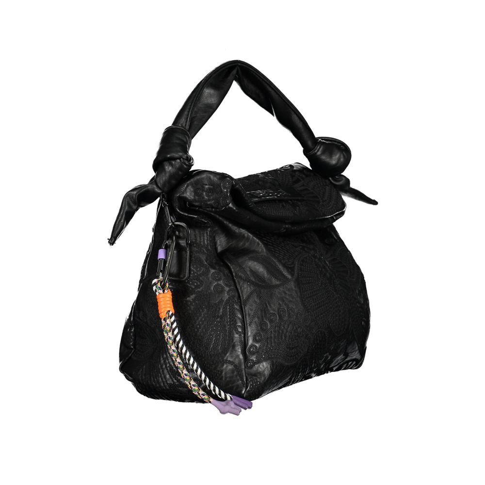 Desigual Black Polyethylene Handbag - Luksusmuotia Desigual - Tutustu YVES JAVANNI® 