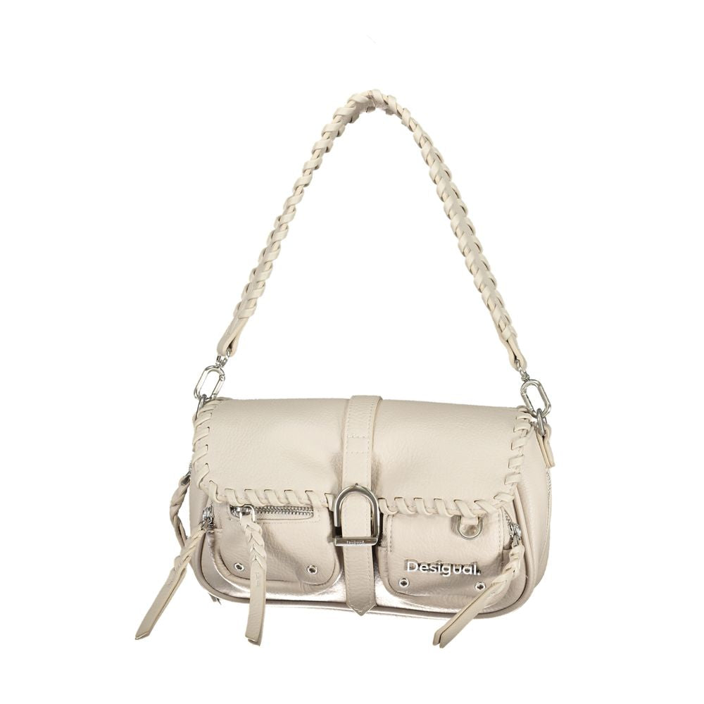 Desigual White Polyethylene Handbag - Luksuslaukut ja asusteet Desigual - Tutustu YVES JAVANNI® 