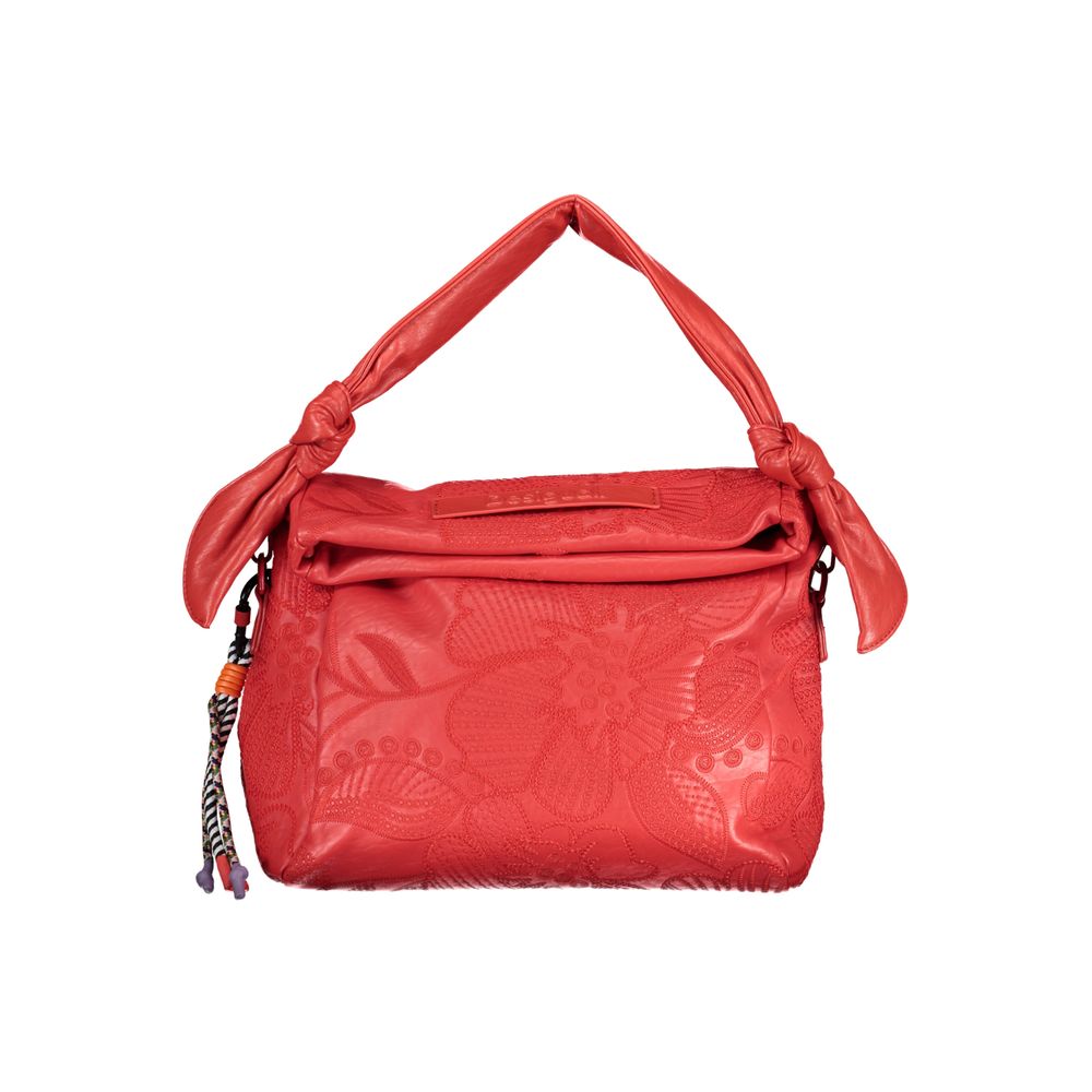 Desigual Red Polyethylene Handbag - Luksusmuotia Desigual - Tutustu YVES JAVANNI® 