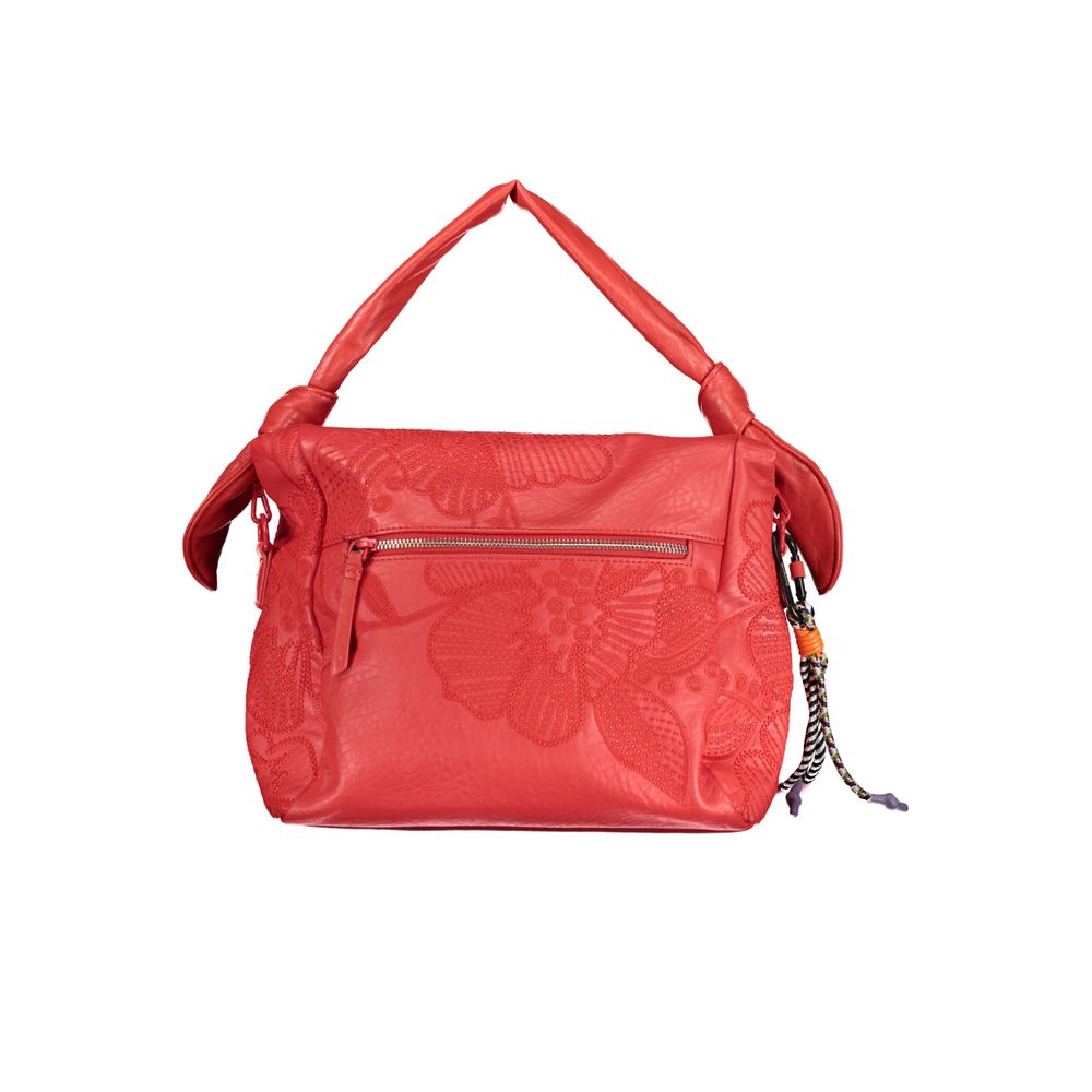 Desigual Red Polyethylene Handbag - Luksusmuotia Desigual - Tutustu YVES JAVANNI® 