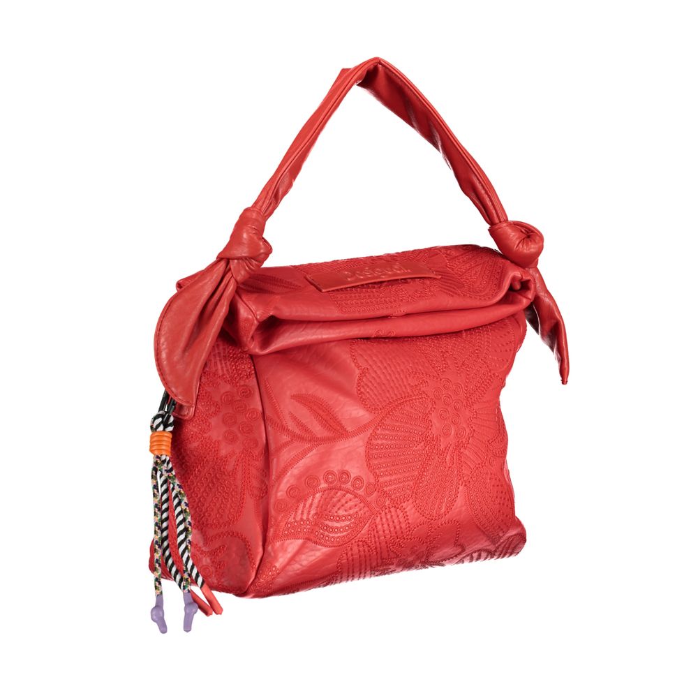 Desigual Red Polyethylene Handbag - Luksusmuotia Desigual - Tutustu YVES JAVANNI® 