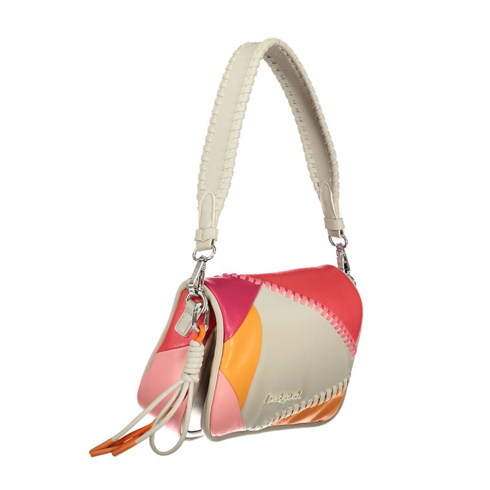 Desigual White Polyethylene Handbag - Luksusmuotia Desigual - Tutustu YVES JAVANNI® 