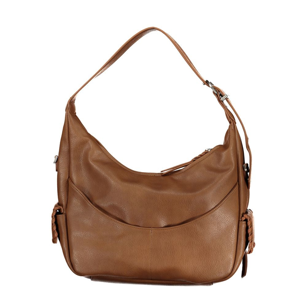 Desigual Brown Polyethylene Handbag - Luksusmuotia Desigual - Tutustu YVES JAVANNI® 