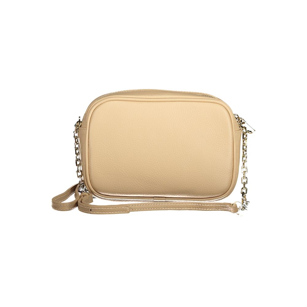 Patrizia Pepe Beige Leather Handbag - Luksusmuotia Patrizia Pepe - Tutustu YVES JAVANNI® 