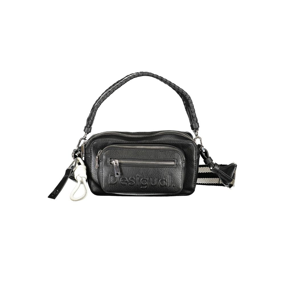 Desigual Black Polyethylene Handbag - Luksusmuotia Desigual - Tutustu YVES JAVANNI® 