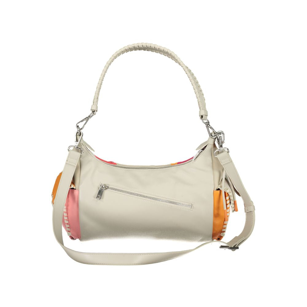 Desigual Beige Polyethylene Handbag - Luksusmuotia Desigual - Tutustu YVES JAVANNI® 