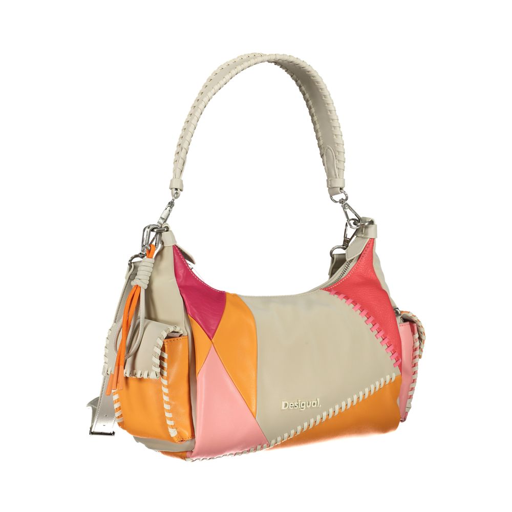 Desigual Beige Polyethylene Handbag - Luksusmuotia Desigual - Tutustu YVES JAVANNI® 