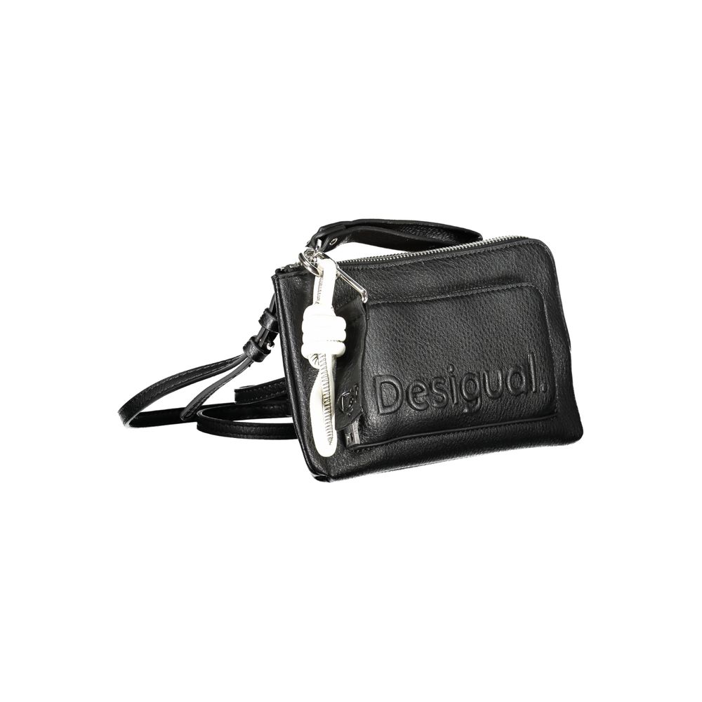 Desigual Black Polyethylene Handbag - Luksusmuotia Desigual - Tutustu YVES JAVANNI® 