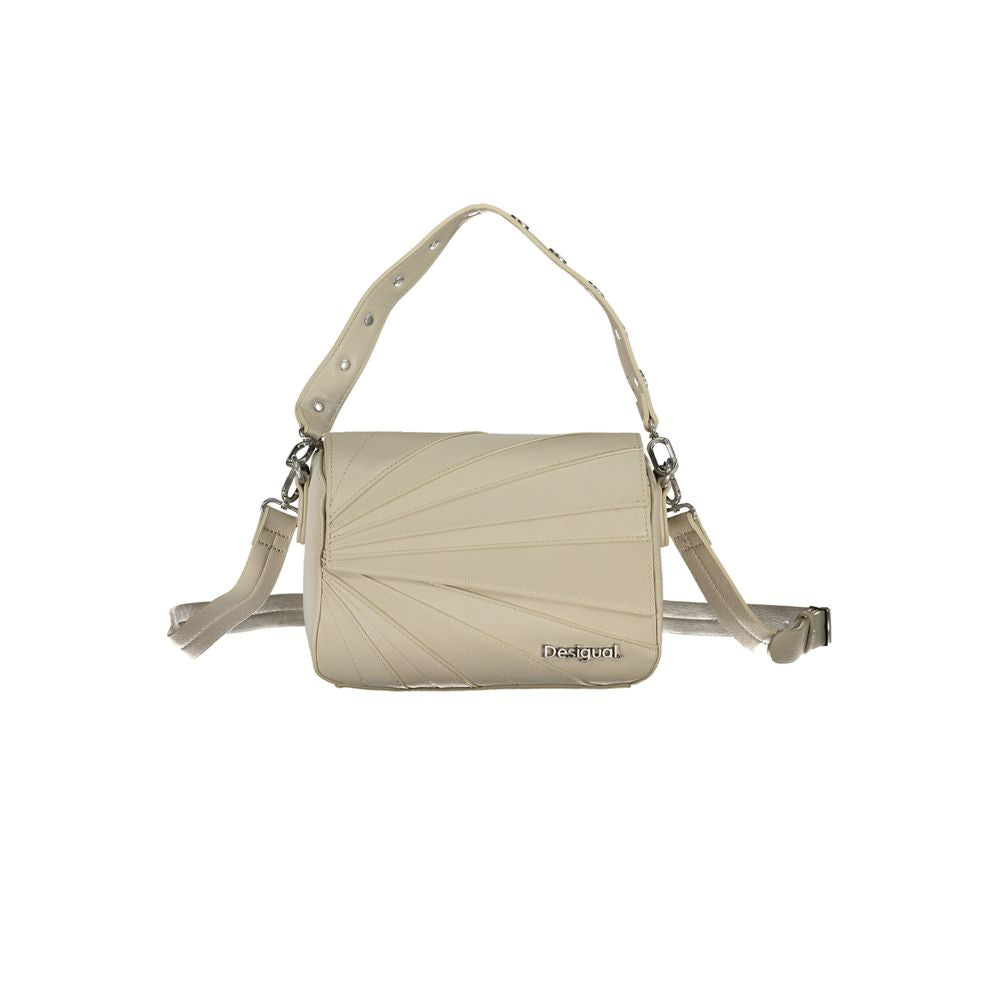 Desigual Beige Polyethylene Handbag - Luksusmuotia Desigual - Tutustu YVES JAVANNI® 