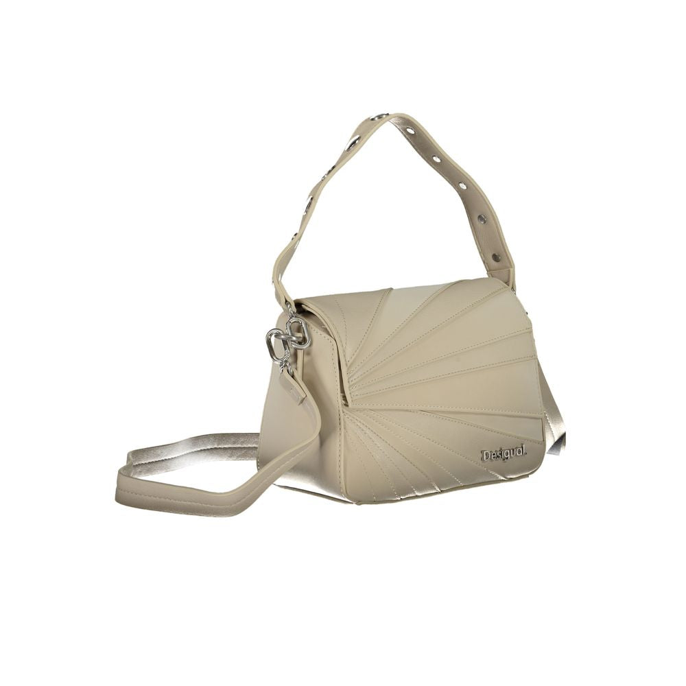 Desigual Beige Polyethylene Handbag - Luksusmuotia Desigual - Tutustu YVES JAVANNI® 