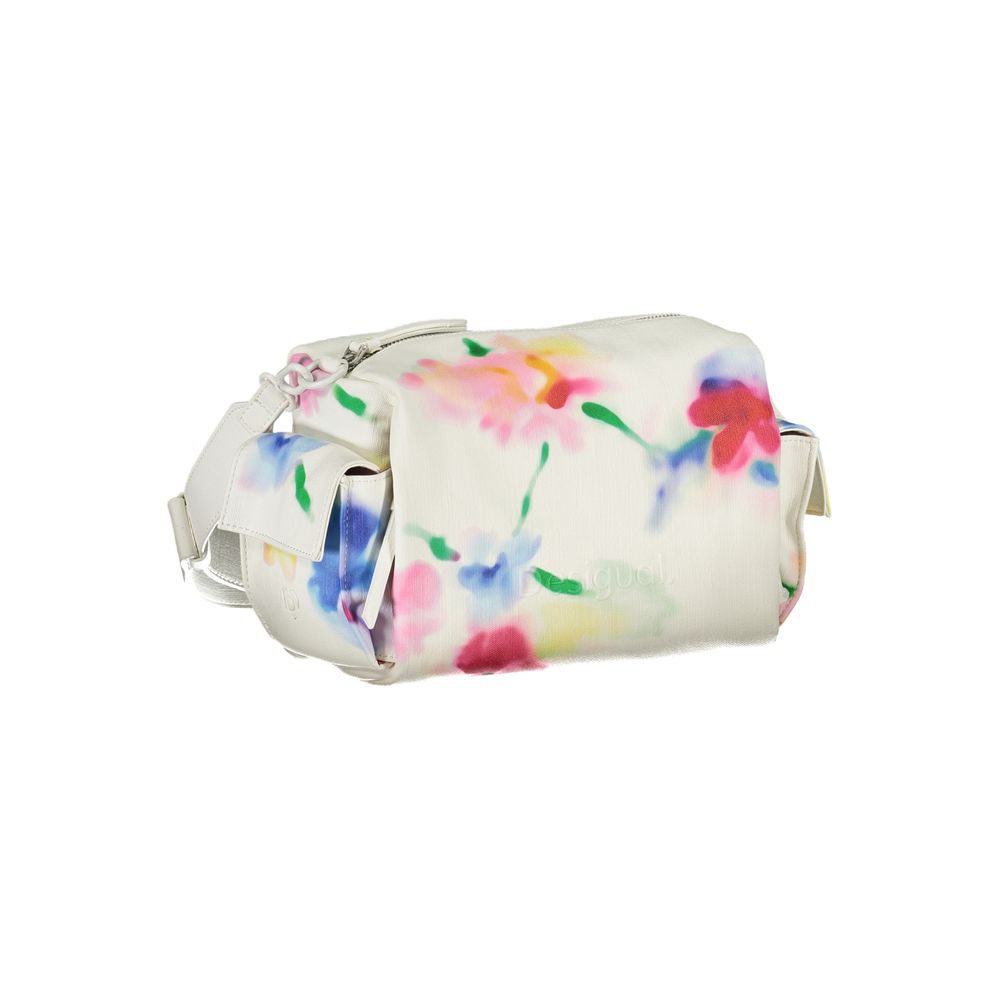 Desigual White Polyethylene Handbag - Luksusmuotia Desigual - Tutustu YVES JAVANNI® 