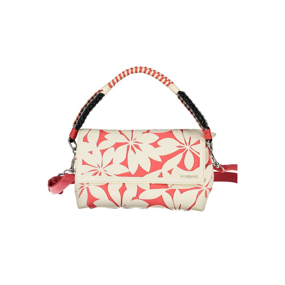 Desigual White Polyethylene Handbag - Luksusmuotia Desigual - Tutustu YVES JAVANNI® 