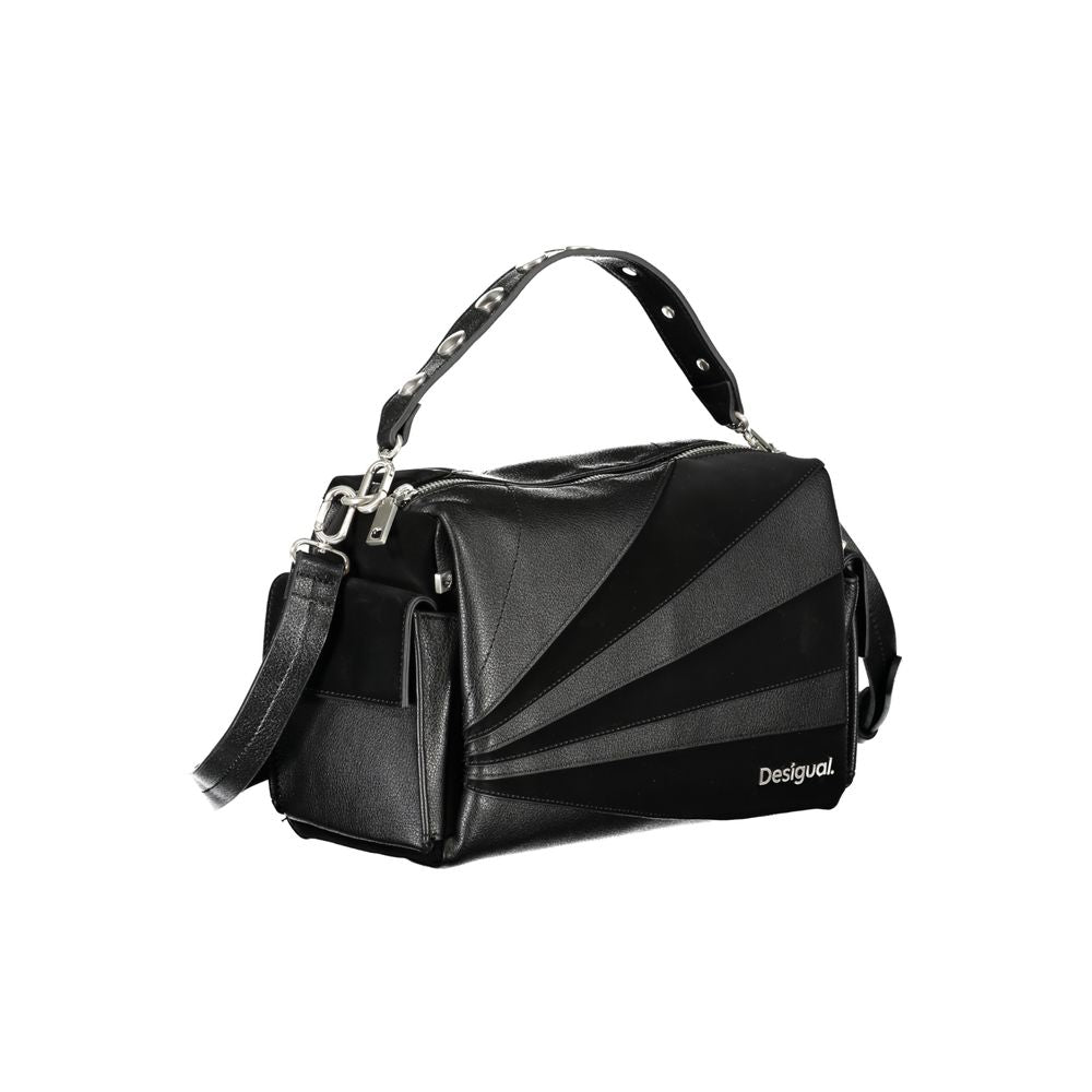 Desigual Black Polyethylene Handbag - Luksusmuotia Desigual - Tutustu YVES JAVANNI® 