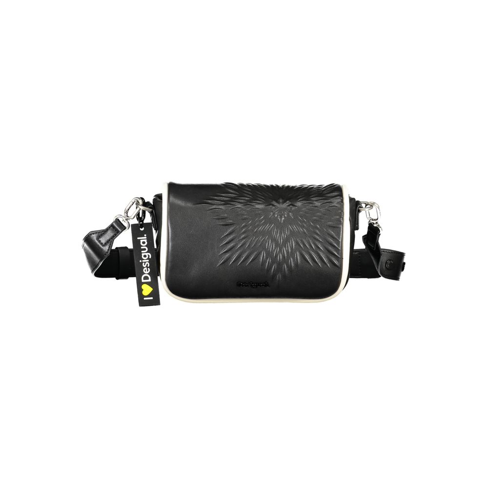 Desigual Black Polyethylene Handbag - Luksusmuotia Desigual - Tutustu YVES JAVANNI® 