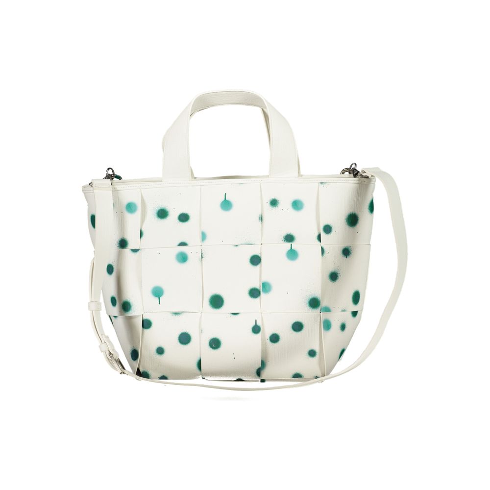 Desigual White Polyethylene Handbag - Luksusmuotia Desigual - Tutustu YVES JAVANNI® 