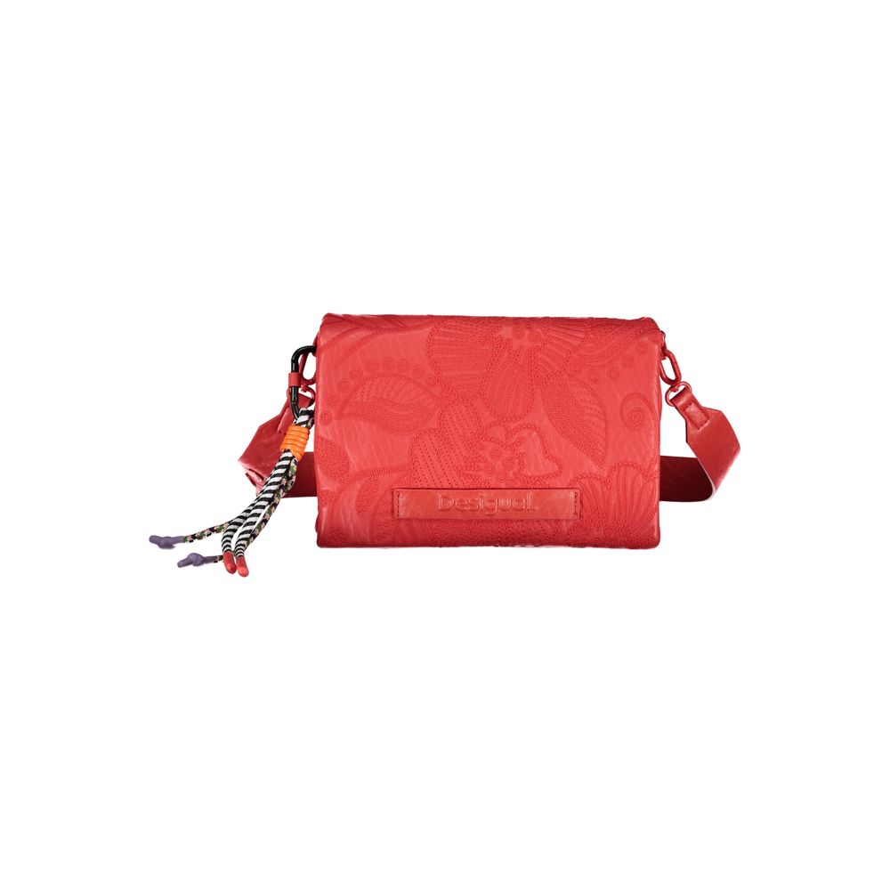 Desigual Red Polyethylene Handbag - Luksuslaukut ja asusteet Desigual - Tutustu YVES JAVANNI® 