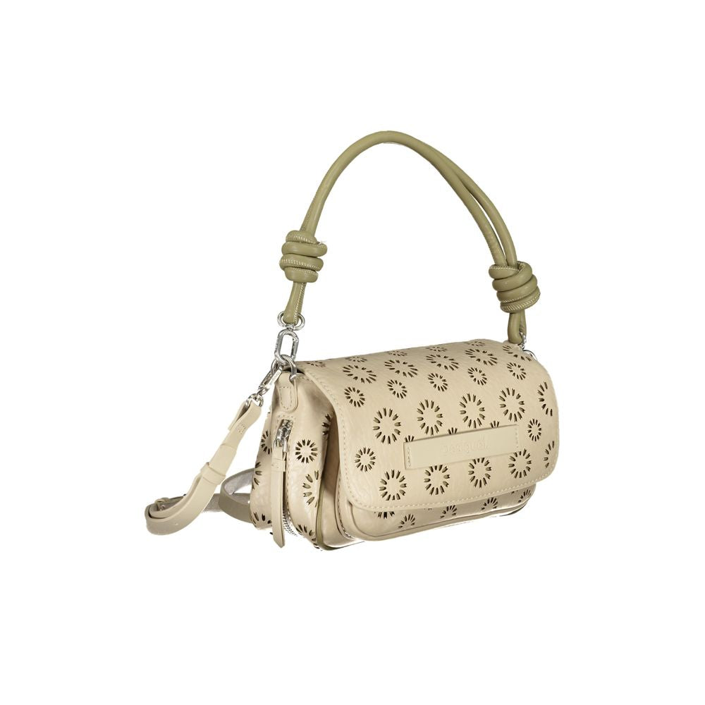 Desigual Beige Polyethylene Handbag - Luksusmuotia Desigual - Tutustu YVES JAVANNI® 