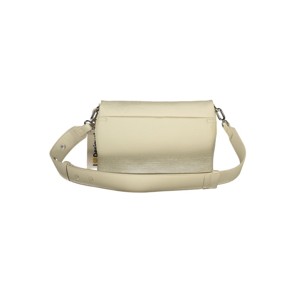 Desigual White Polyethylene Handbag - Luksusmuotia Desigual - Tutustu YVES JAVANNI® 