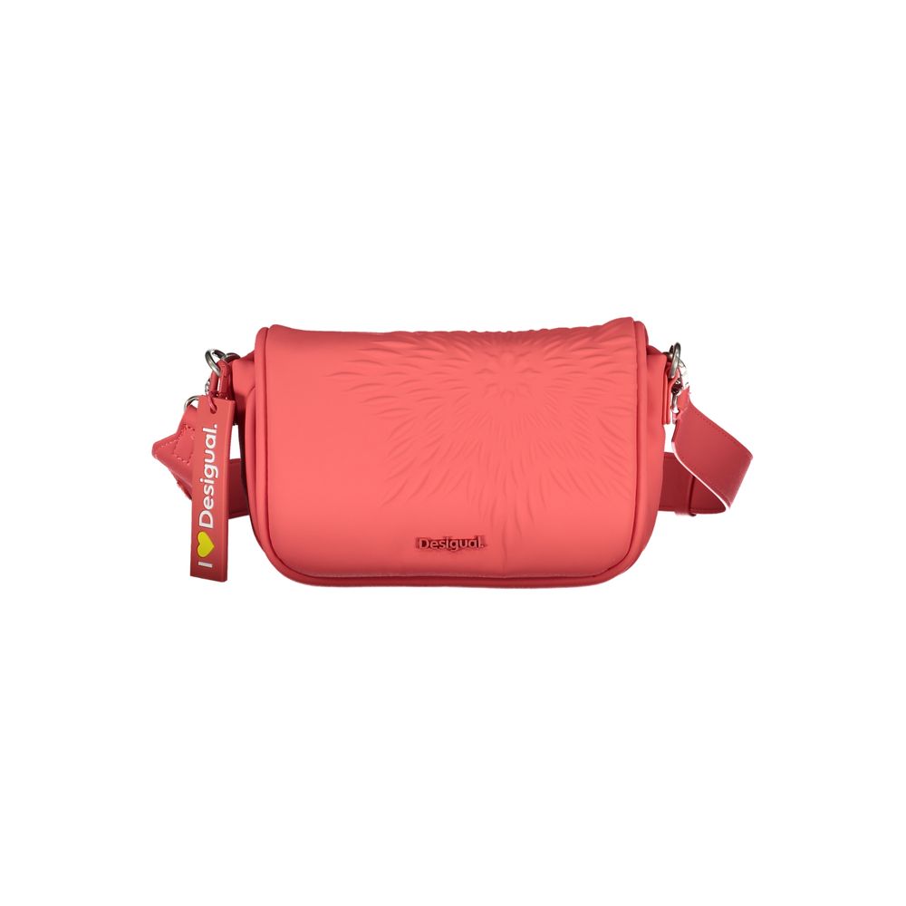 Desigual Red Polyethylene Handbag - Luksusmuotia Desigual - Tutustu YVES JAVANNI® 