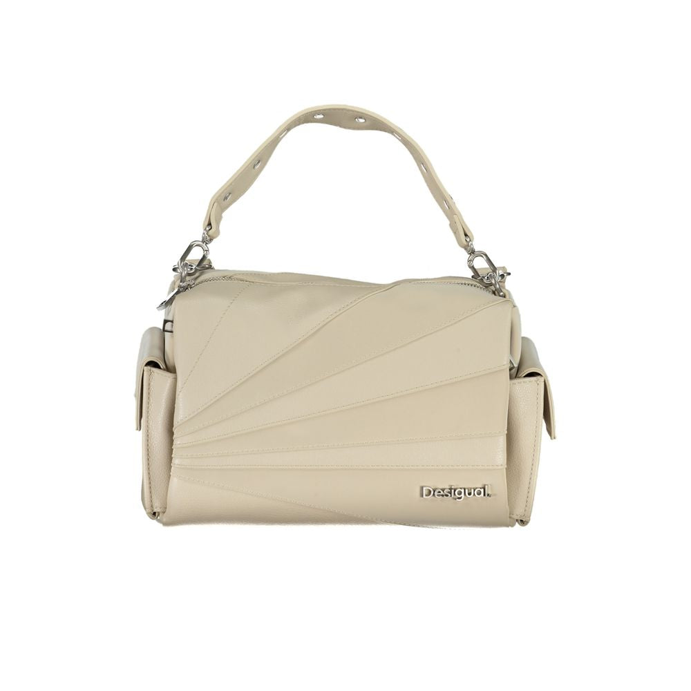 Desigual Beige Polyethylene Handbag - Luksusmuotia Desigual - Tutustu YVES JAVANNI® 