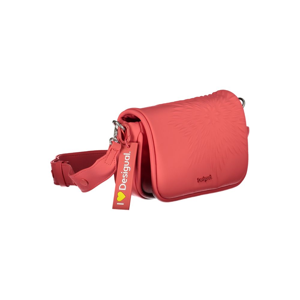 Desigual Red Polyethylene Handbag - Luksusmuotia Desigual - Tutustu YVES JAVANNI® 