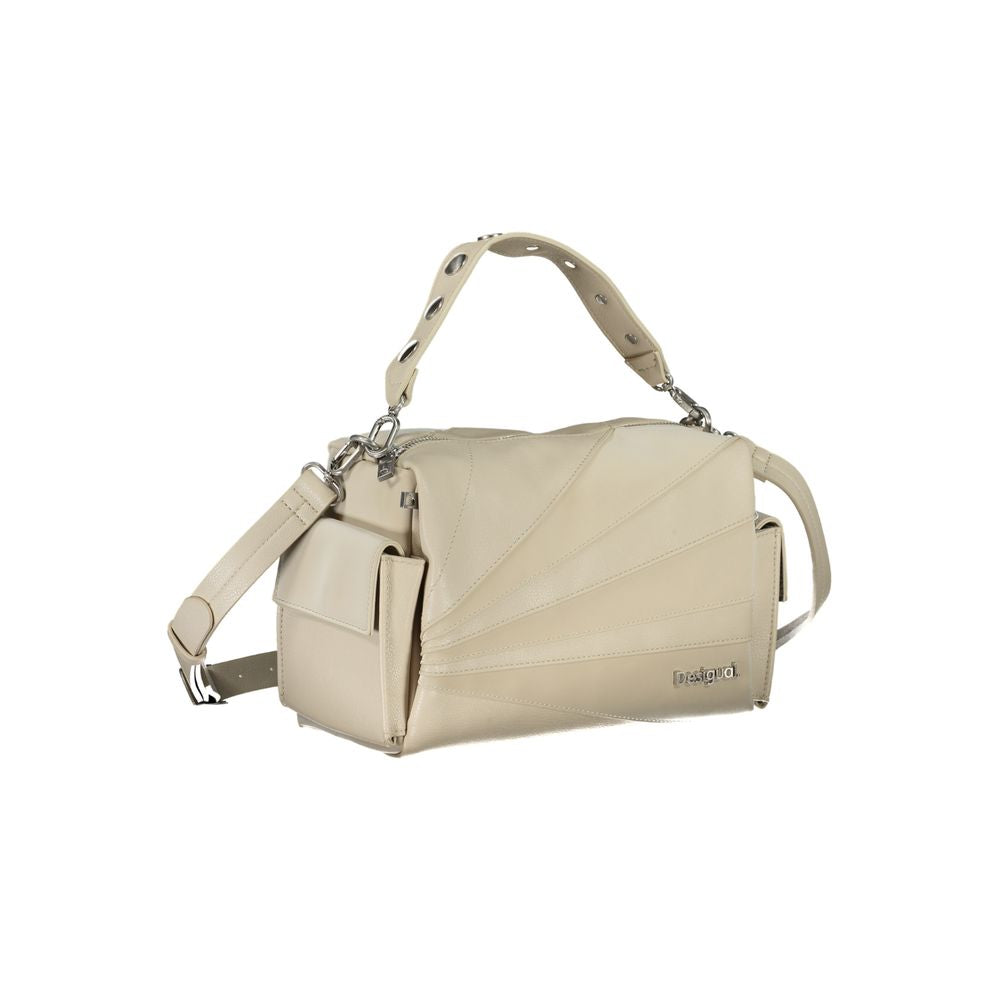 Desigual Beige Polyethylene Handbag - Luksusmuotia Desigual - Tutustu YVES JAVANNI® 