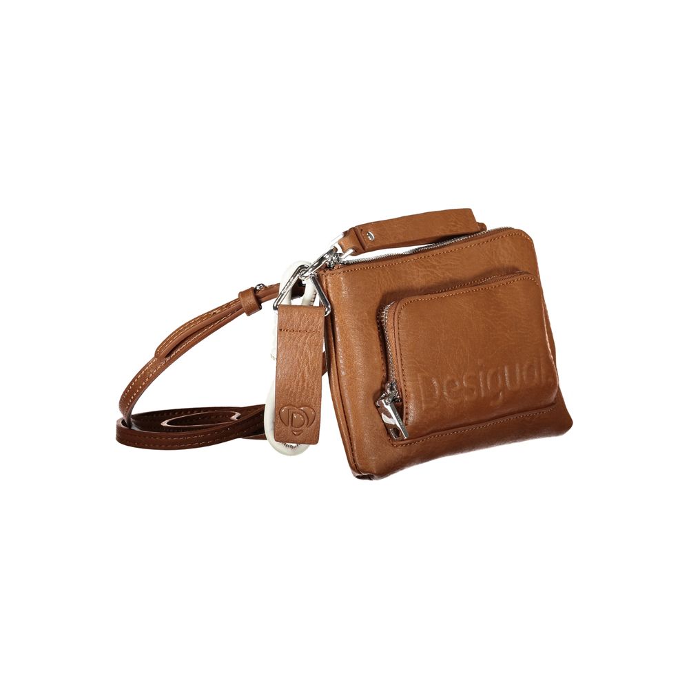 Desigual Brown Polyethylene Handbag - Luksusmuotia Desigual - Tutustu YVES JAVANNI® 