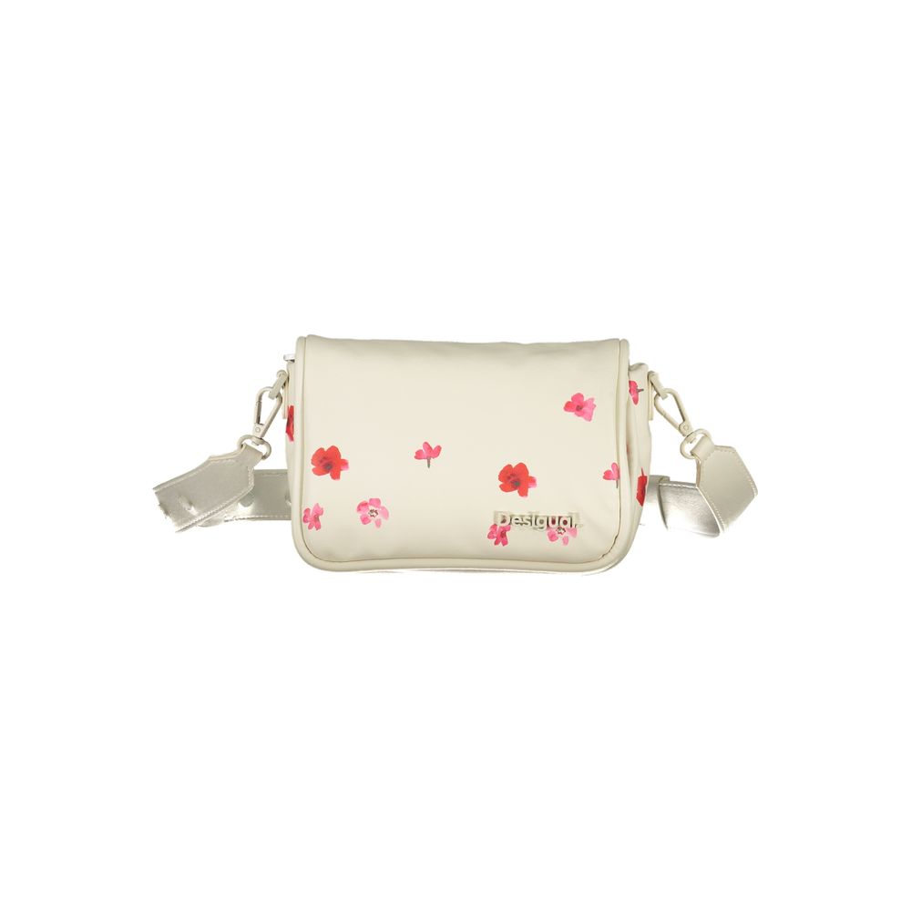 Desigual White Polyethylene Handbag - Luksusmuotia Desigual - Tutustu YVES JAVANNI® 