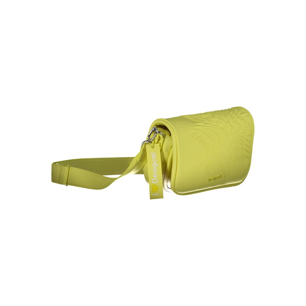 Desigual Yellow Polyethylene Handbag - Luksusmuotia Desigual - Tutustu YVES JAVANNI® 