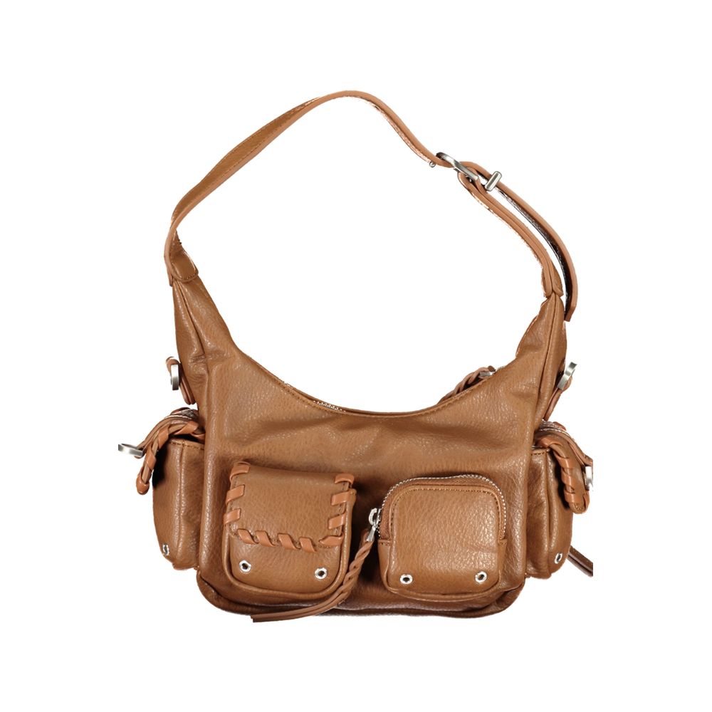 Desigual Brown Polyethylene Handbag - Luksusmuotia Desigual - Tutustu YVES JAVANNI® 