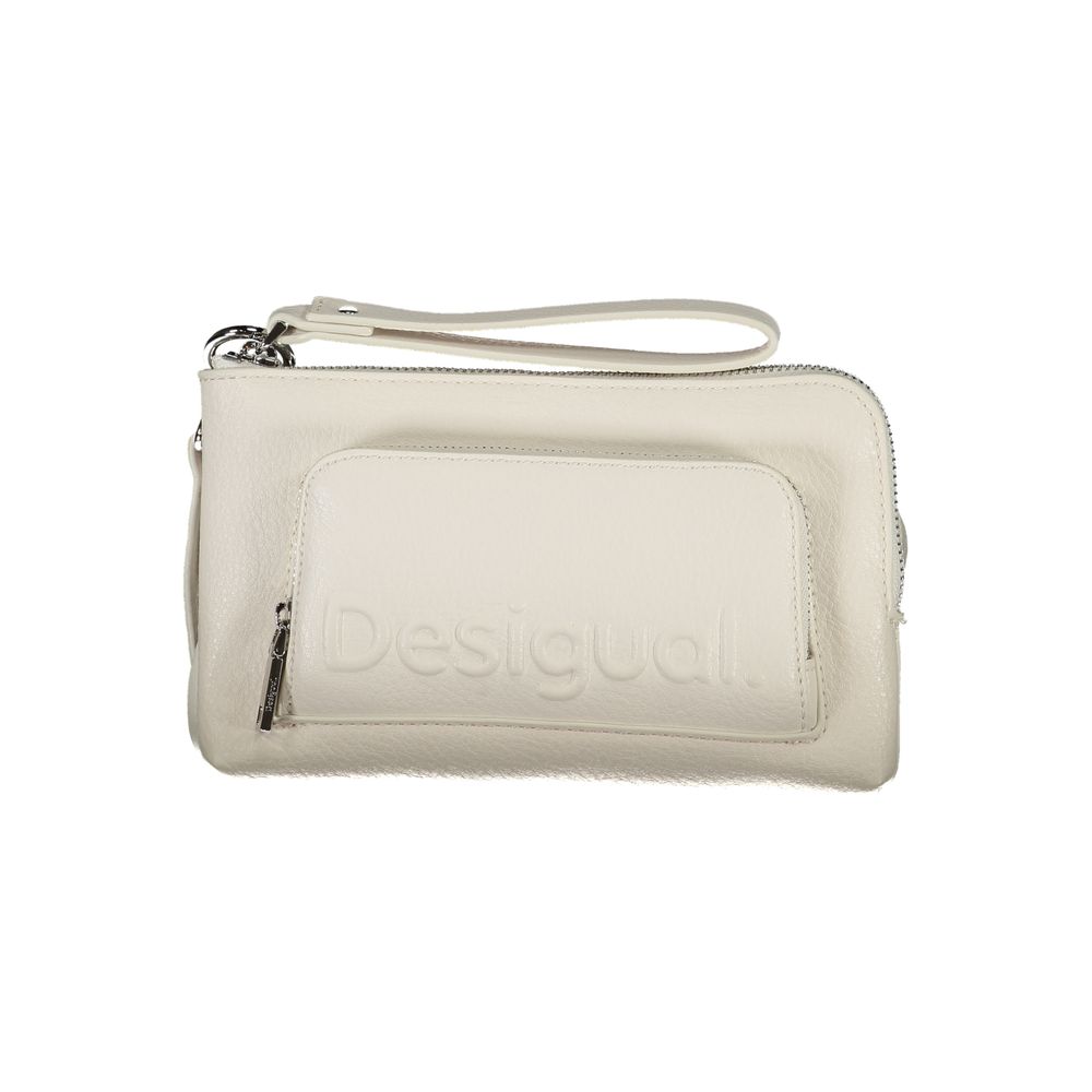 Desigual White Polyethylene Handbag - Luksusmuotia Desigual - Tutustu YVES JAVANNI® 