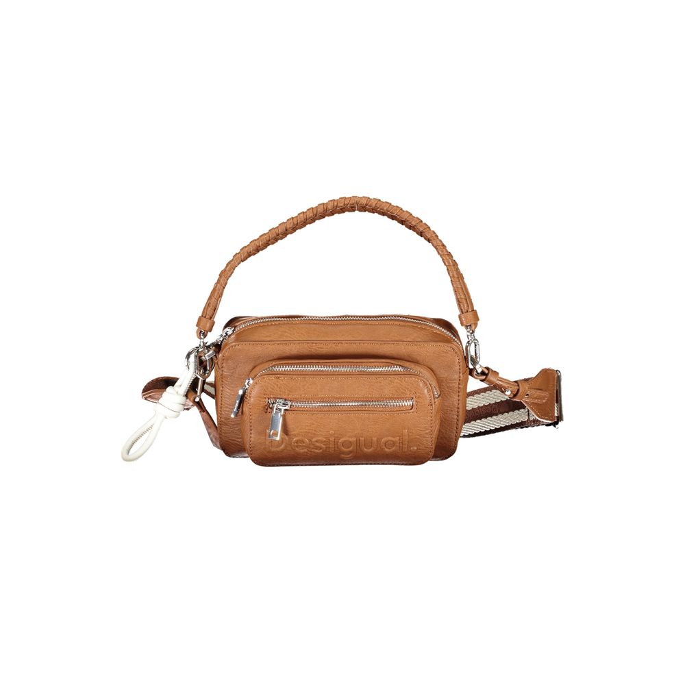 Desigual Brown Polyethylene Handbag - Luksusmuotia Desigual - Tutustu YVES JAVANNI® 