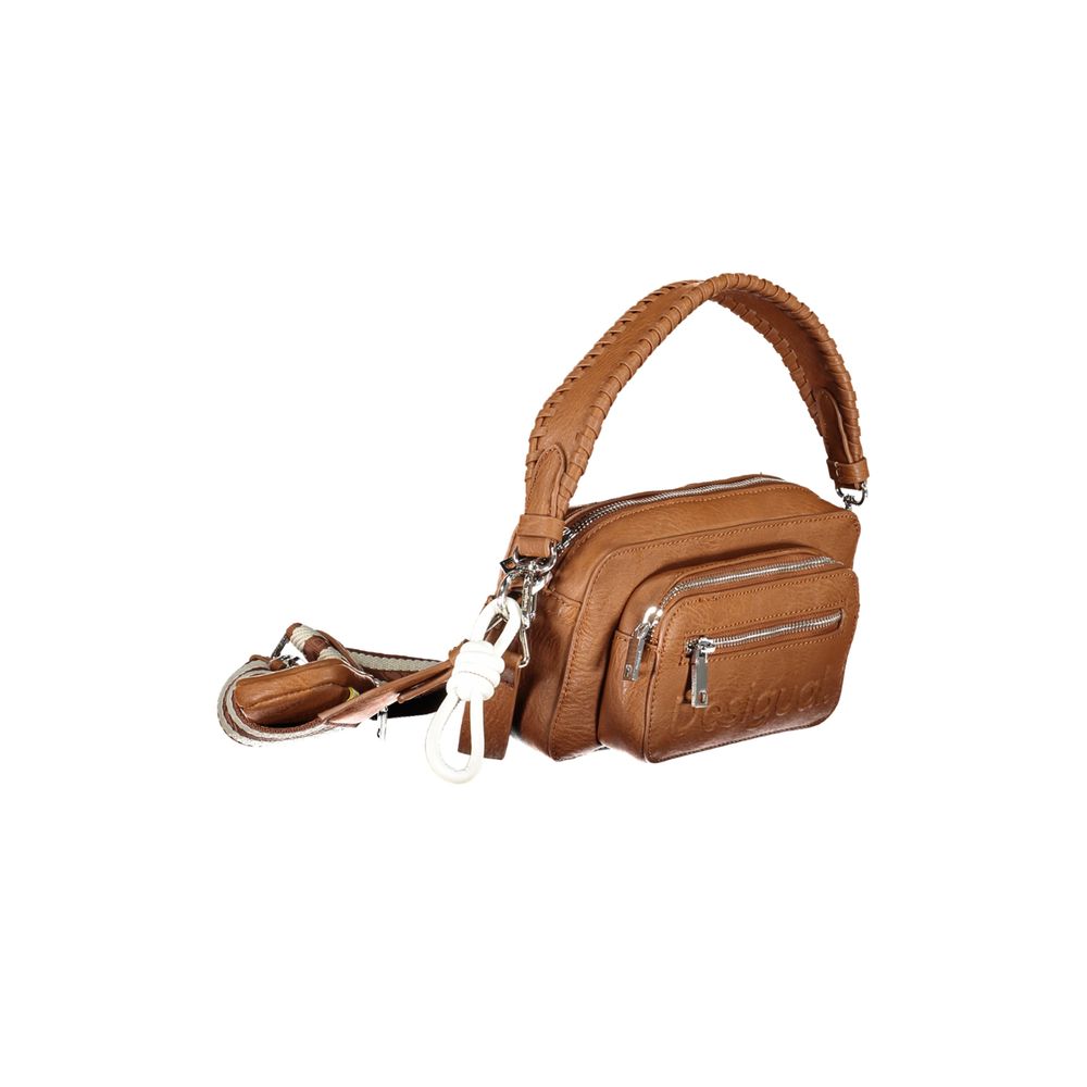 Desigual Brown Polyethylene Handbag - Luksusmuotia Desigual - Tutustu YVES JAVANNI® 